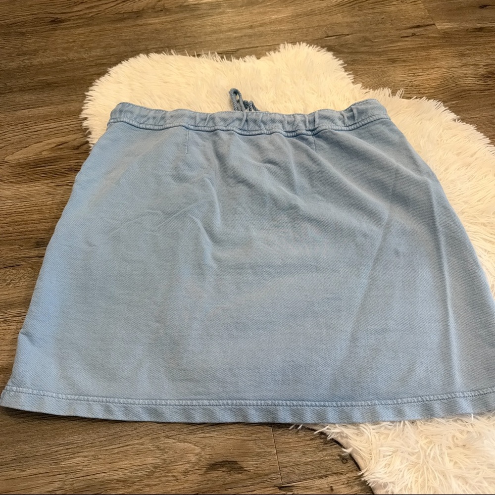 J. Jill Light Blue Casual Drawstring Skirt cute and comfy - Picture 10 of 10